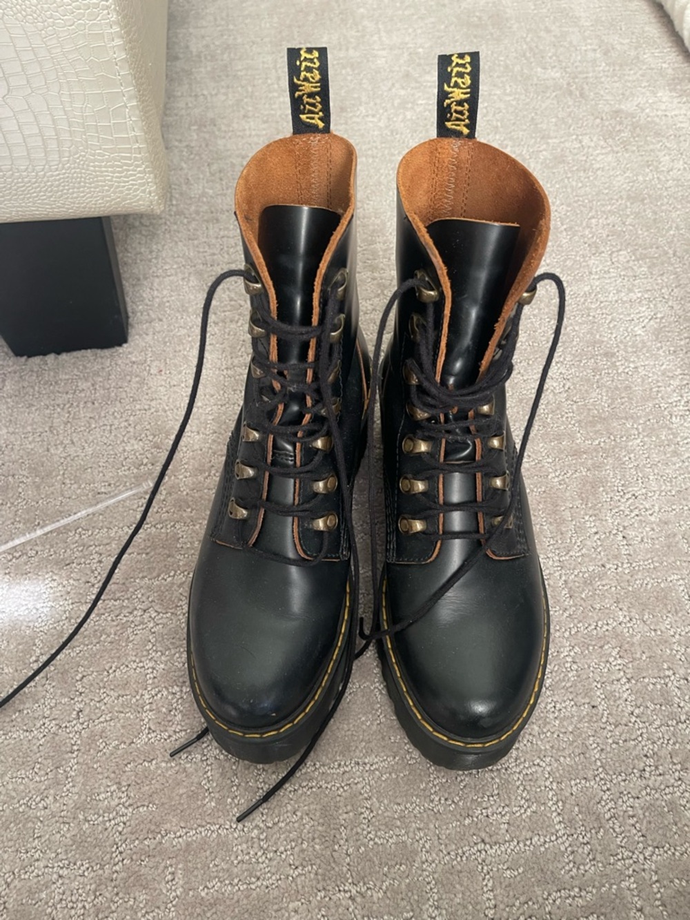 •SOLD• Doc Martens Leona Platform Black Boots